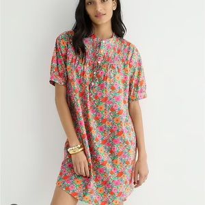 NWT JCrew X Liberty Shirt Dress in Meadow Song SZ XS